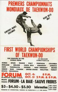 1st world championships of Taekwon-Do