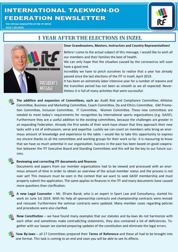 Newsletter 7 page 1 ENG